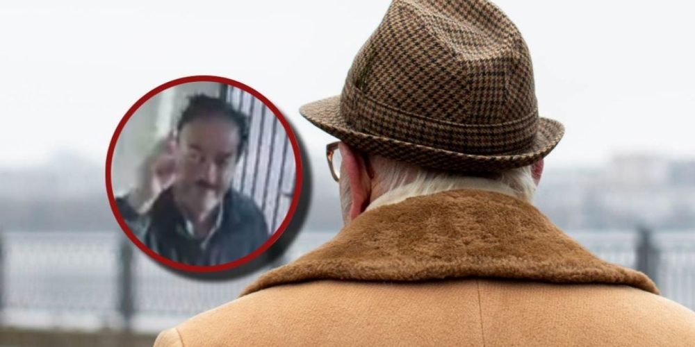 Abuelito saluda cámara