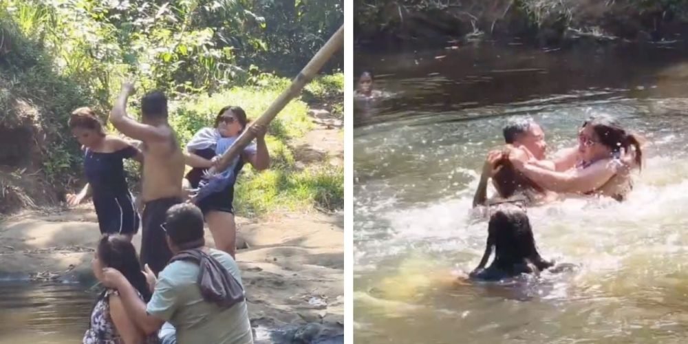 Pelea de infidelidad viral