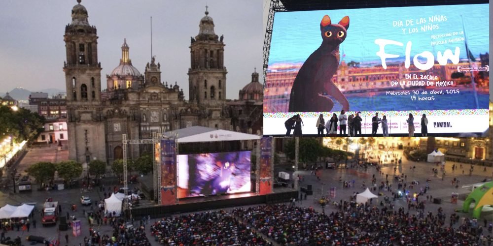 Flow conquista el Zócalo: película ganadora del Oscar celebra a la niñez mexicana