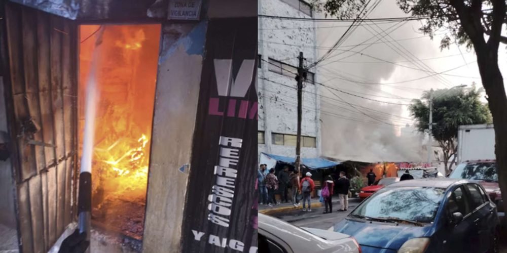 Incendio en Tacubaya: Bomberos sofocan llamas en casas de cartón