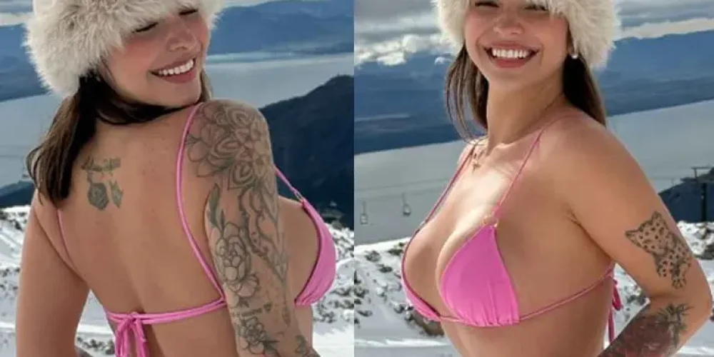 influencer-karol-rosalin-hospitalizada-sesion-fotos-bikini-nieve-bajo-cero