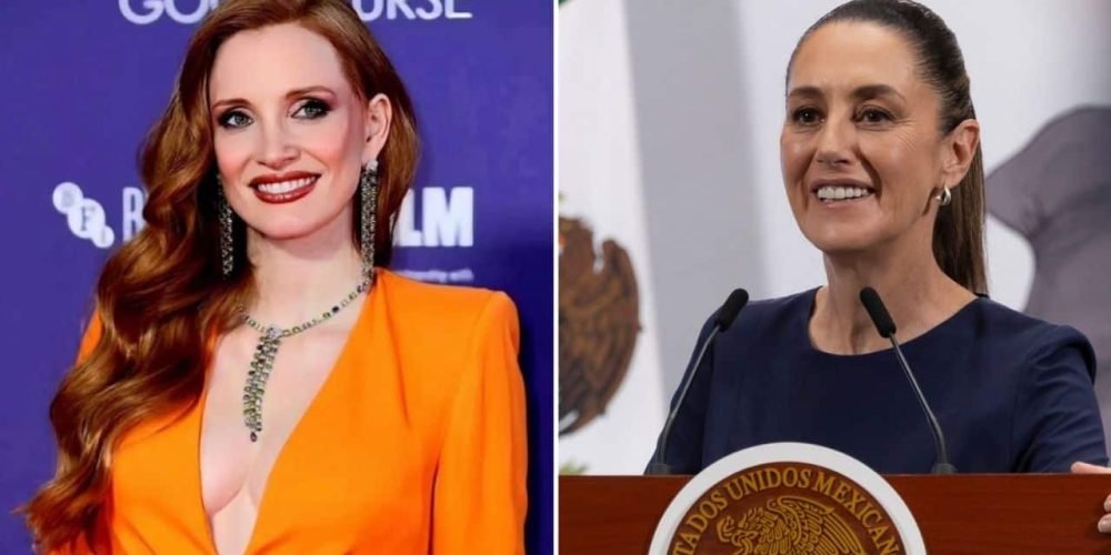 jessica-chastain-elogia-claudia-sheinbaum