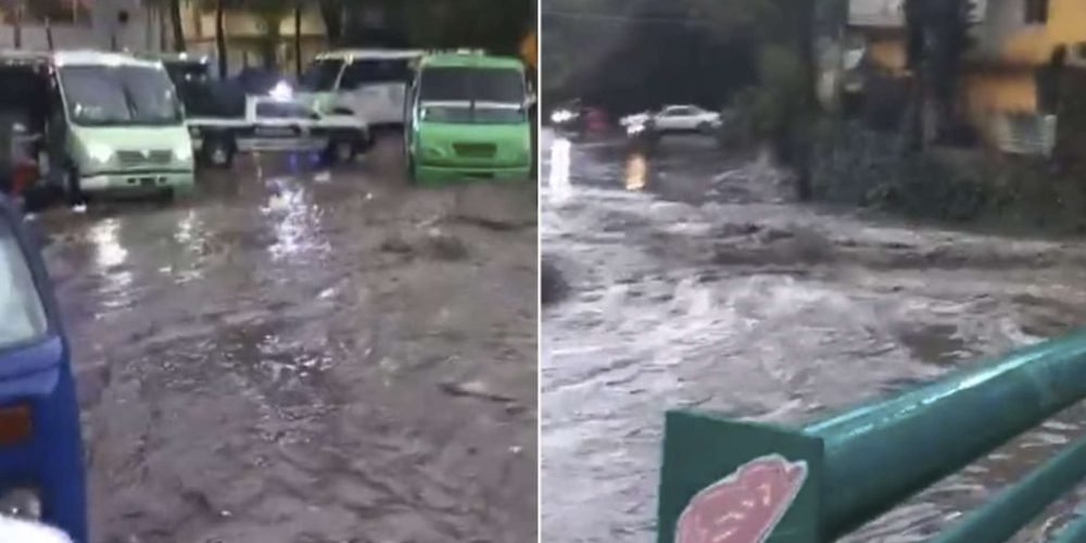 Lluvias torrenciales causan desborde de presa en Álvaro Obregón, activan alerta