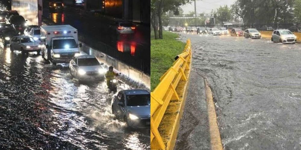 Inundaciones y alerta roja en CDMX por intensas lluvias
