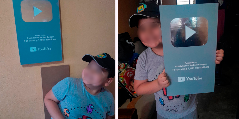 papa-hace-placa-youtube-para-apoyar-canal-de-su-hijo