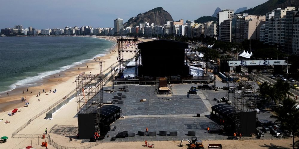 Accidente escenario Shakira