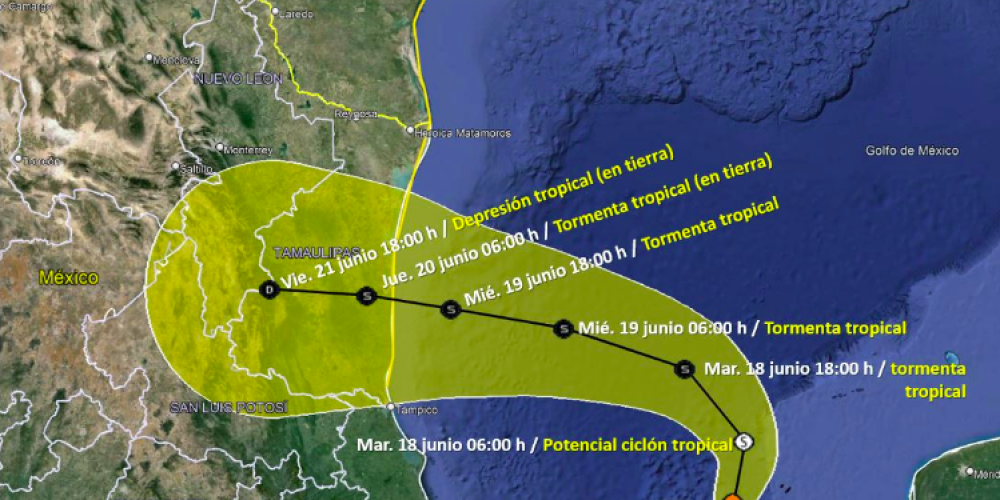 trayectoria-ciclon-alberto-estados-afectados